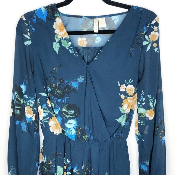 Japna Romper NWOT Long Sleeve Floral Print (N64) - Picture 3 of 4